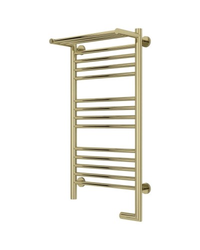 Полотенцесушитель электрический 800х400 шампань МЭМ правый Сунержа Богема с полкой 2.0 020-5207-8040