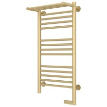 Полотенцесушитель электрический 800х400 шампань матовая МЭМ правый Сунержа Богема с полкой 2.0 022-5207-8040