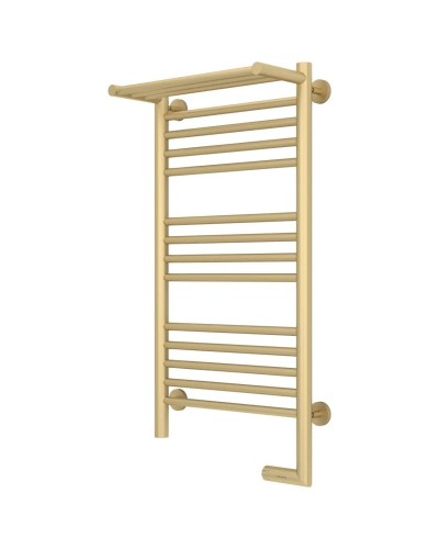 Полотенцесушитель электрический 800х400 шампань матовая МЭМ правый Сунержа Богема с полкой 2.0 022-5207-8040