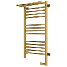 Полотенцесушитель электрический 800х400 золотой МЭМ правый Сунержа Богема с полкой 2.0 03-5207-8040