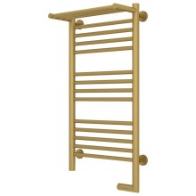 Полотенцесушитель электрический 800х400 золотой матовый МЭМ правый Сунержа Богема с полкой 2.0 032-5207-8040