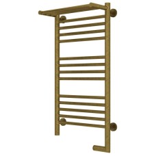 Полотенцесушитель электрический 800х400 состаренная бронза МЭМ правый Сунержа Богема с полкой 2.0 05-5207-8040