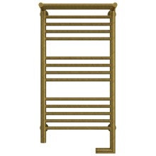 Полотенцесушитель электрический 800х400 состаренная бронза МЭМ правый Сунержа Богема с полкой 2.0 05-5207-8040