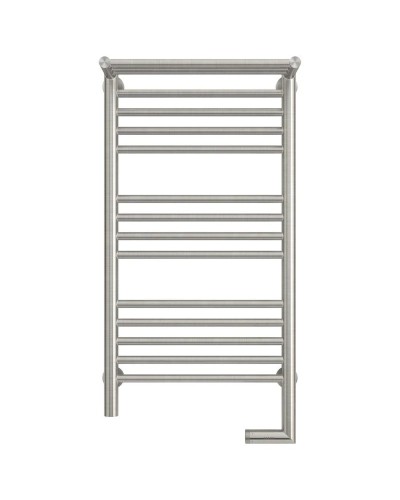 Полотенцесушитель электрический 800х400 сатин МЭМ правый Сунержа Богема с полкой 2.0 071-5207-8040