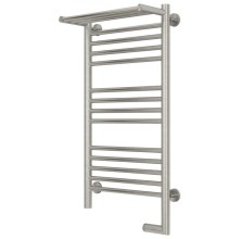 Полотенцесушитель электрический 800х400 сатин МЭМ правый Сунержа Богема с полкой 2.0 071-5207-8040