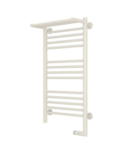 Полотенцесушитель электрический 800х400 античное белое золото МЭМ правый Сунержа Богема с полкой 2.0 10-5207-8040