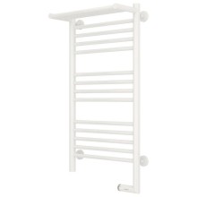 Полотенцесушитель электрический 800х400 белый глянец МЭМ правый Сунержа Богема с полкой 2.0 12-5207-8040