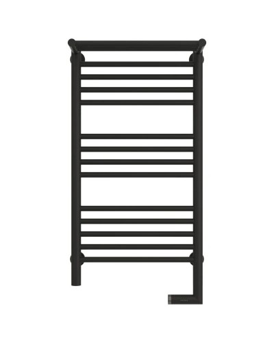 Полотенцесушитель электрический 800х400 темный титан муар МЭМ правый Сунержа Богема с полкой 2.0 15-5207-8040