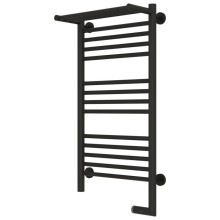 Полотенцесушитель электрический 800х400 темный титан муар МЭМ правый Сунержа Богема с полкой 2.0 15-5207-8040