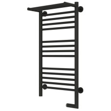 Полотенцесушитель электрический 800х400 темный титан муар МЭМ правый Сунержа Богема с полкой 2.0 15-5207-8040