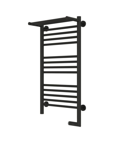 Полотенцесушитель электрический 800х400 темный титан муар МЭМ правый Сунержа Богема с полкой 2.0 15-5207-8040