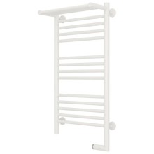Полотенцесушитель электрический 800х400 белый матовый МЭМ правый Сунержа Богема с полкой 2.0 30-5207-8040