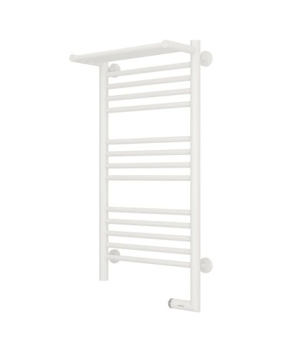 Полотенцесушитель электрический 800х400 белый матовый МЭМ правый Сунержа Богема с полкой 2.0 30-5207-8040