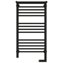 Полотенцесушитель электрический 800х400 черный матовый МЭМ правый Сунержа Богема с полкой 2.0 31-5207-8040