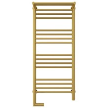 Полотенцесушитель электрический 1000х400 золотой МЭМ левый Сунержа Богема с полкой 2.0 03-5206-1040