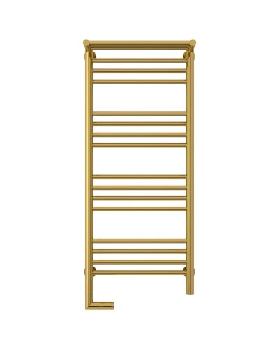 Полотенцесушитель электрический 1000х400 золотой МЭМ левый Сунержа Богема с полкой 2.0 03-5206-1040