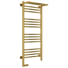 Полотенцесушитель электрический 1000х400 золотой МЭМ левый Сунержа Богема с полкой 2.0 03-5206-1040