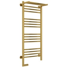 Полотенцесушитель электрический 1000х400 золотой МЭМ левый Сунержа Богема с полкой 2.0 03-5206-1040
