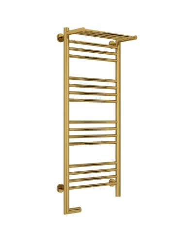 Полотенцесушитель электрический 1000х400 золотой МЭМ левый Сунержа Богема с полкой 2.0 03-5206-1040