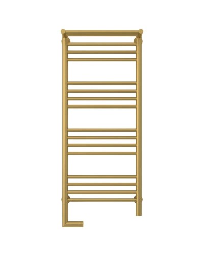 Полотенцесушитель электрический 1000х400 золотой матовый МЭМ левый Сунержа Богема с полкой 2.0 032-5206-1040