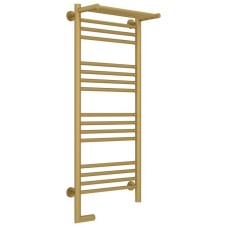 Полотенцесушитель электрический 1000х400 золотой матовый МЭМ левый Сунержа Богема с полкой 2.0 032-5206-1040