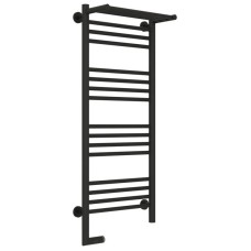 Полотенцесушитель электрический 1000х400 темный титан муар МЭМ левый Сунержа Богема с полкой 2.0 15-5206-1040