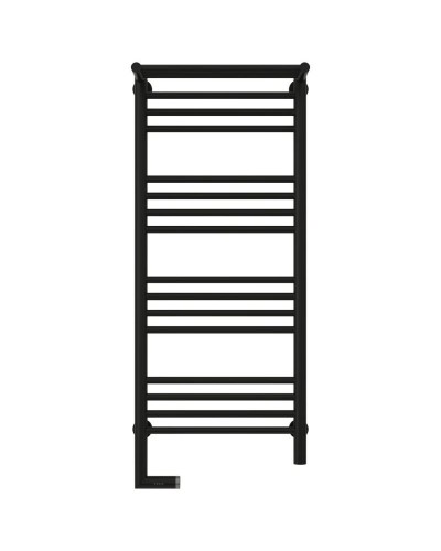 Полотенцесушитель электрический 1000х400 черный матовый МЭМ левый Сунержа Богема с полкой 2.0 31-5206-1040