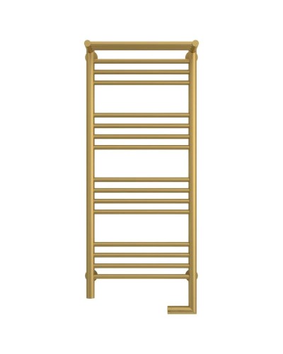 Полотенцесушитель электрический 1000х400 золотой матовый МЭМ правый Сунержа Богема с полкой 2.0 032-5207-1040