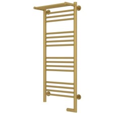 Полотенцесушитель электрический 1000х400 золотой матовый МЭМ правый Сунержа Богема с полкой 2.0 032-5207-1040