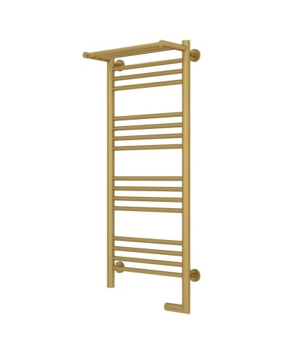 Полотенцесушитель электрический 1000х400 золотой матовый МЭМ правый Сунержа Богема с полкой 2.0 032-5207-1040