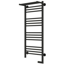 Полотенцесушитель электрический 1000х400 темный титан муар МЭМ правый Сунержа Богема с полкой 2.0 15-5207-1040