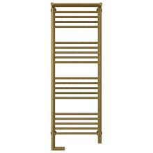 Полотенцесушитель электрический 1200х400 состаренная бронза МЭМ левый Сунержа Богема с полкой 2.0 05-5206-1240