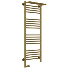 Полотенцесушитель электрический 1200х400 состаренная бронза МЭМ левый Сунержа Богема с полкой 2.0 05-5206-1240