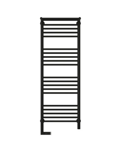 Полотенцесушитель электрический 1200х400 черный матовый МЭМ левый Сунержа Богема с полкой 2.0 31-5206-1240