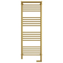 Полотенцесушитель электрический 1200х400 золотой МЭМ правый Сунержа Богема с полкой 2.0 03-5207-1240
