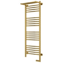 Полотенцесушитель электрический 1200х400 золотой МЭМ правый Сунержа Богема с полкой 2.0 03-5207-1240