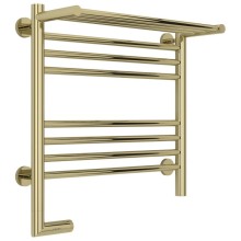 Полотенцесушитель электрический 500х500 шампань МЭМ левый Сунержа Богема с полкой 2.0 020-5206-5050