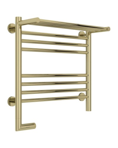 Полотенцесушитель электрический 500х500 шампань МЭМ левый Сунержа Богема с полкой 2.0 020-5206-5050