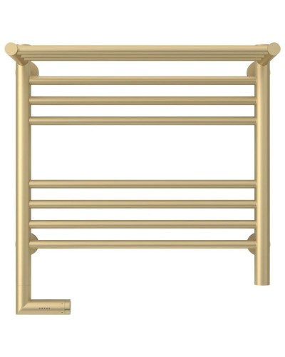 Полотенцесушитель электрический 500х500 шампань матовая МЭМ левый Сунержа Богема с полкой 2.0 022-5206-5050