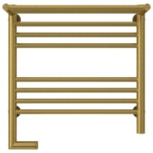 Полотенцесушитель электрический 500х500 состаренная латунь МЭМ левый Сунержа Богема с полкой 2.0 051-5206-5050