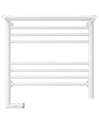 Полотенцесушитель электрический 500х500 белый глянец МЭМ левый Сунержа Богема с полкой 2.0 00