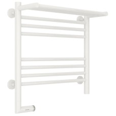 Полотенцесушитель электрический 500х500 белый глянец МЭМ левый Сунержа Богема с полкой 2.0 00