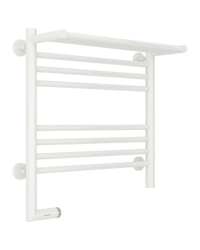 Полотенцесушитель электрический 500х500 белый глянец МЭМ левый Сунержа Богема с полкой 2.0 00