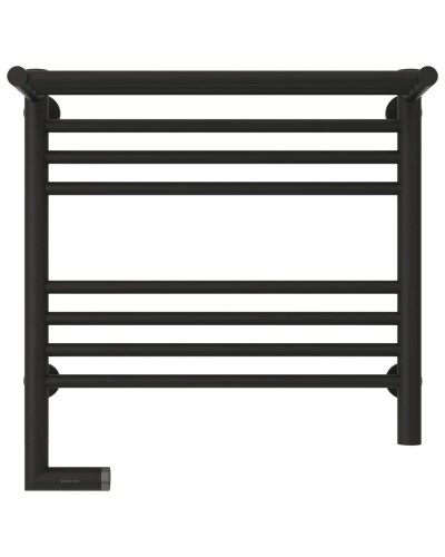 Полотенцесушитель электрический 500х500 темный титан муар МЭМ левый Сунержа Богема с полкой 2.0 15-5206-5050