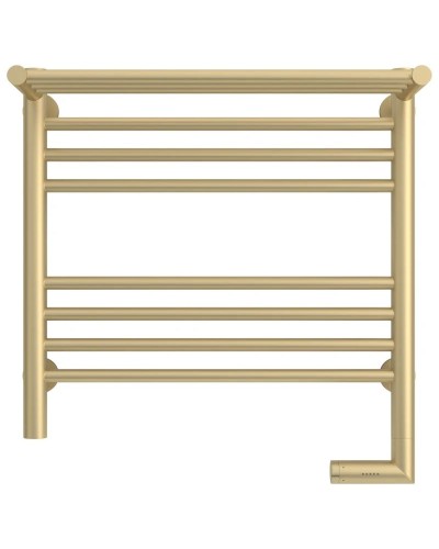 Полотенцесушитель электрический 500х500 шампань матовая МЭМ правый Сунержа Богема с полкой 2.0 022-5207-5050