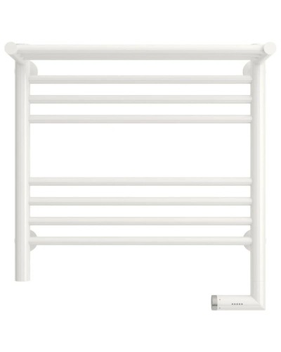 Полотенцесушитель электрический 500х500 белый глянец МЭМ правый Сунержа Богема с полкой 2.0 12-5207-5050