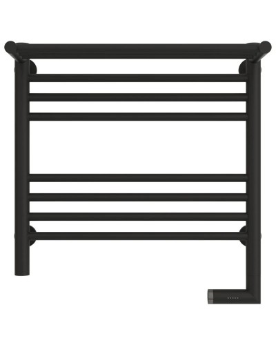 Полотенцесушитель электрический 500х500 темный титан муар МЭМ правый Сунержа Богема с полкой 2.0 15-5207-5050