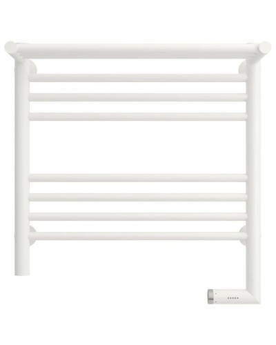 Полотенцесушитель электрический 500х500 белый матовый МЭМ правый Сунержа Богема с полкой 2.0 30-5207-5050