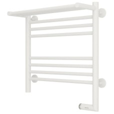 Полотенцесушитель электрический 500х500 белый матовый МЭМ правый Сунержа Богема с полкой 2.0 30-5207-5050