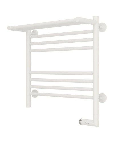 Полотенцесушитель электрический 500х500 белый матовый МЭМ правый Сунержа Богема с полкой 2.0 30-5207-5050